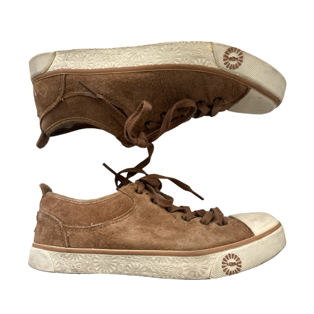 UGG Australia Brown Suede Tennis Sneaker shoes size 6.5 women's